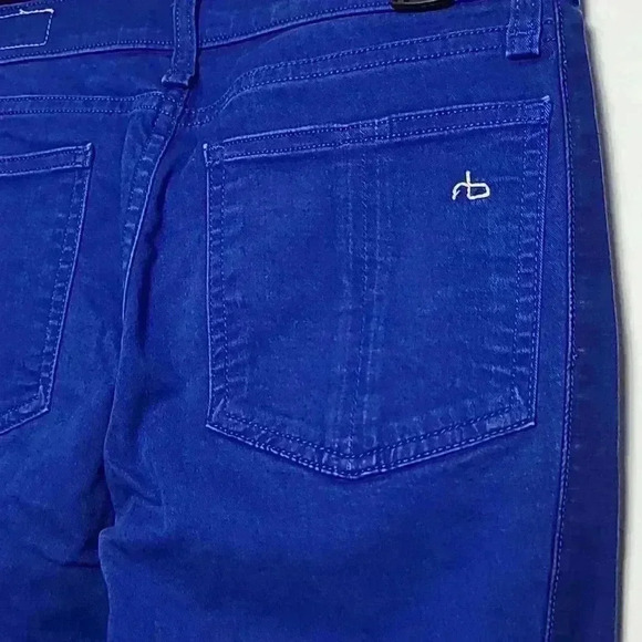 RAG & BONE Bright Blue Skinny For Intermix Jeans Size 28 Limited Edition - Picture 13 of 16